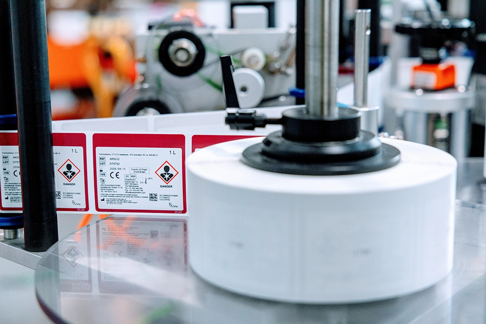 Custom Label Design at ReAgent Chemical Services